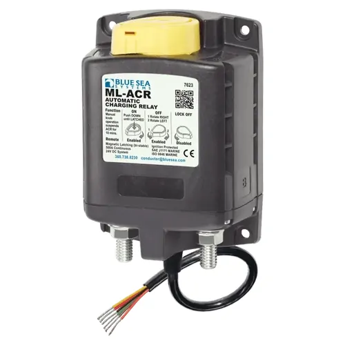 Blue Sea Systems Ml-Acr Automatic Charging Relay With Manual Control - 24V Dc 500A