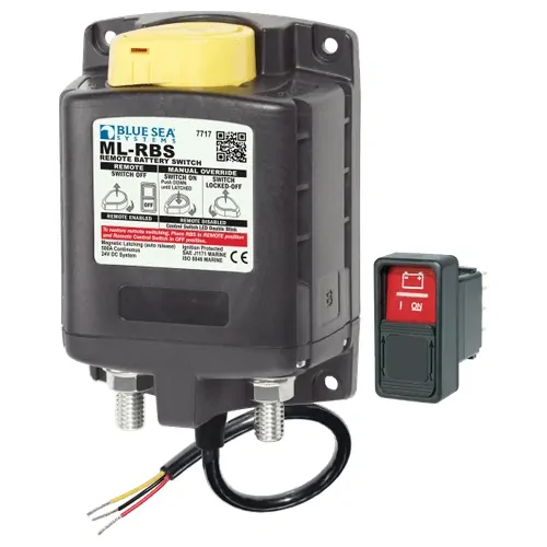 Blue Sea Systems Ml-Rbs Remote Battery Switch With Manual Control Auto-Release - 24V