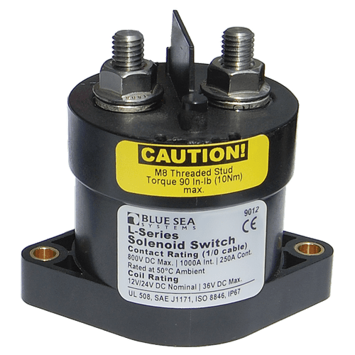 Blue Sea Systems L Solenoid - 12/24V Dc 250A