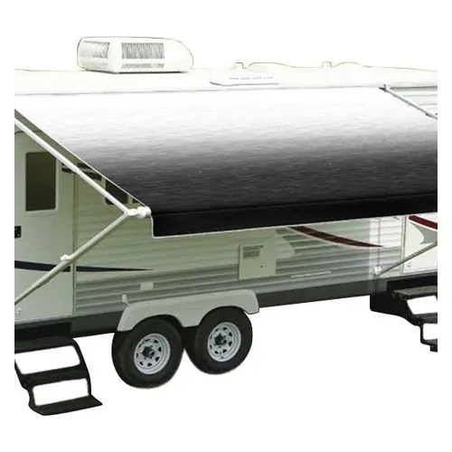 Carefree Fiesta Black Shale Fade Roll Out Awning w/ Black Spring 14'