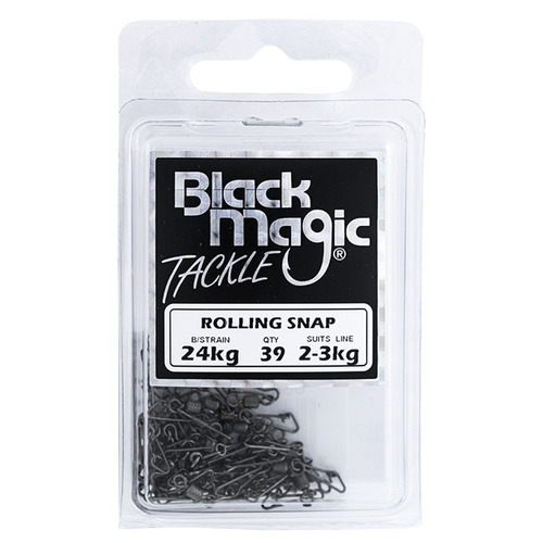 Black Magic 2 -3KG Rolling/Snap Swivel (24KG BS) Economy Pack (39)