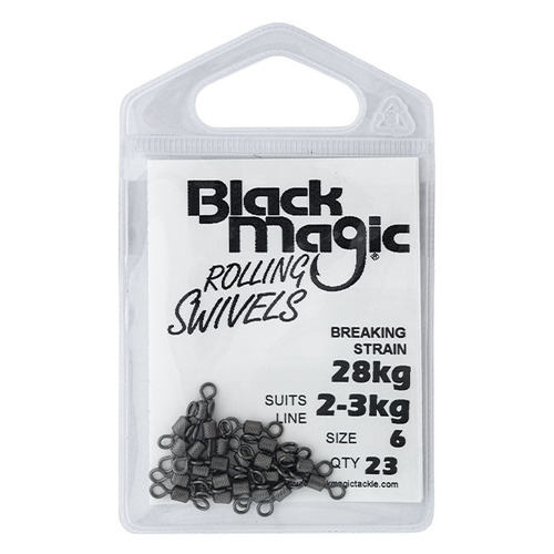 Black Magic 2 -3KG Rolling Swivel (28KG BS) Economy Pack (56)