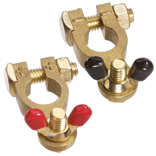 Projecta Brass Battery Terminal Wingnut (1 Negative 1 Positive)