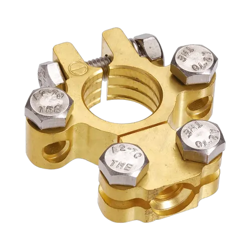 Projecta Forged Brass Saddle With Dual Auxiliary - Negative Terminal (Bag Of 10)