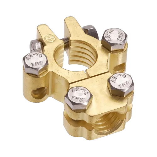 Projecta Forged Brass Heavy Duty Saddle With Dual Auxiliary - Positive Terminal (Bag Of 10)