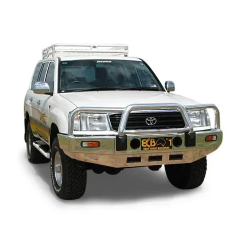 ECB Big Tube Bar to Suit Toyota Landcruiser 100 Series Live Coil 04/98 to 10/07 Polished