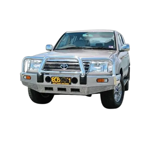 ECB Big Tube Bar to Suit Toyota Landcruiser 100 Series IFS 04/98 to 10/07 Black Ripple