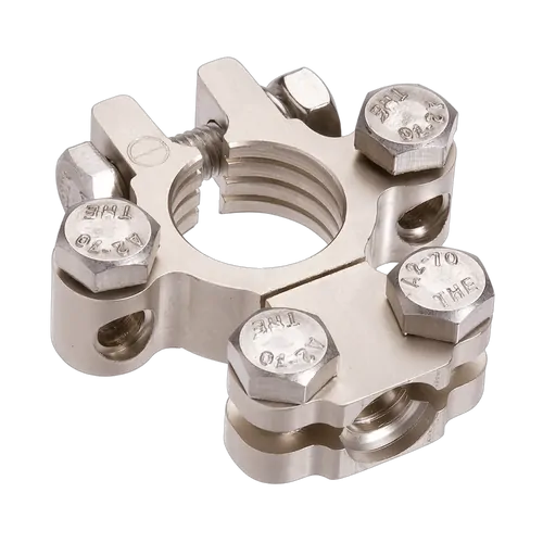 Projecta Satin Forged Brass Saddle With Dual Auxiliary - Negative Terminal (Blister 1)