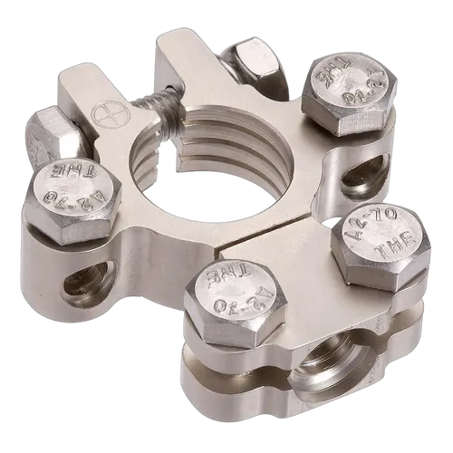 Projecta Satin Forged Brass Saddle With Dual Auxiliary - Positive Terminal (Blister 1)