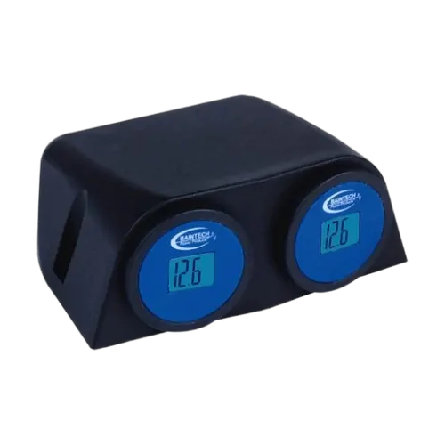 Baintech DC 12 Volt LCD Meter Surface Mount Double