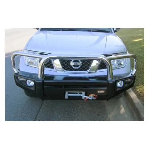 Dobinsons Stainless Bullbar to Suit Nissan Navara D40 Ribbed Bumper 09/2005-2015