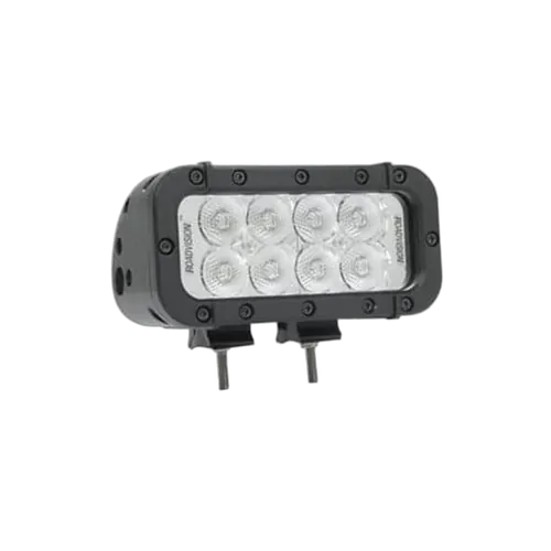 Roadvision LED Bar/Work Lamp Floor Rect 9-32V 8 LED IP68 1440lm 28W Black Housing