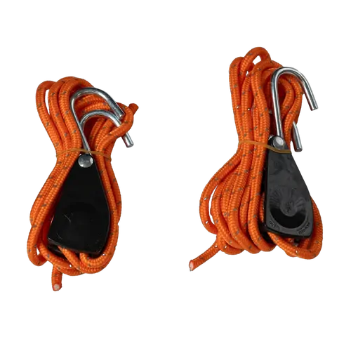 Tuff Terrain 6mm x 2.4m Rope Ratchet Tie Down - Twin Pack