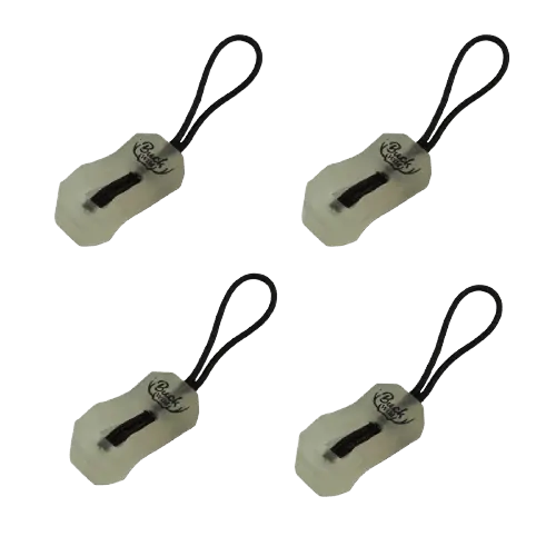 Buck Wild Outdoors Glow Zipper Pulls - 4 Pack