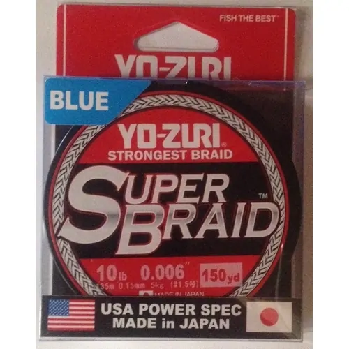 Yo-Zuri Super Braid 150yd - 10lb Blue