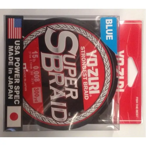 Yo-Zuri Super Braid 300yd - 15lb Blue