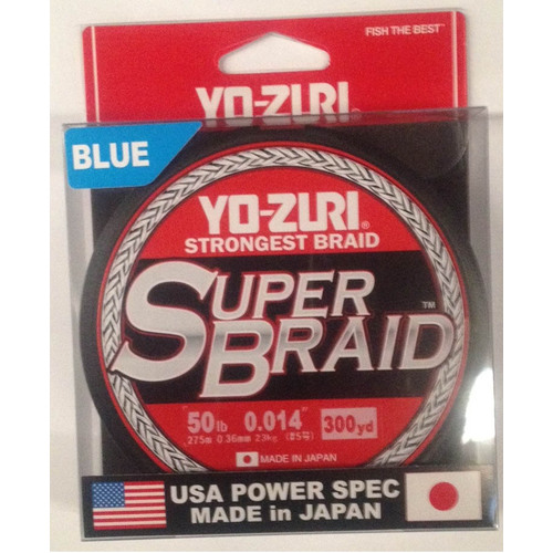 Yo-Zuri Super Braid 300yd - 50lb Blue