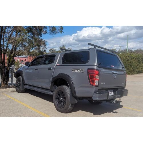 Crown Canopy To Suit Navara 21+ (Dual Cab)- Passenger Lift Up, Drivers Side Slider