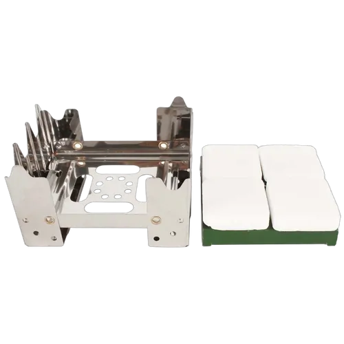 Wildtrak Folding Camp Stove With Fuel Tablets 12X9X3Cm