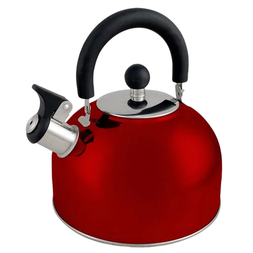 Wildtrak Whistling Kettle 2.5L Stainless Steel Red