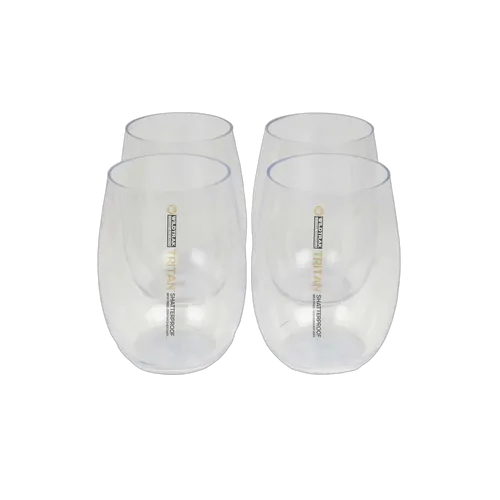 Wildtrak Tritan Stemless Wine Glass 444Ml 4 Pack