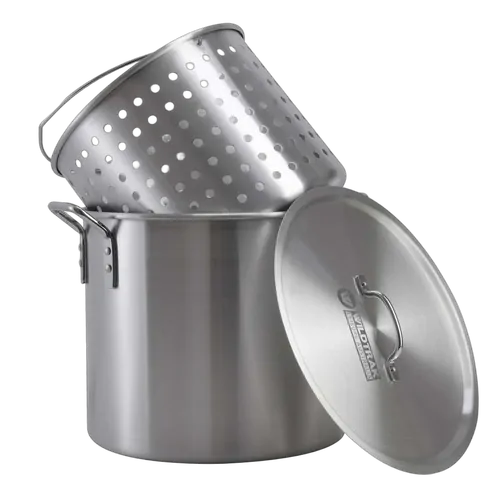 Wildtrak Aluminium Stockpot And Basket 42Qt
