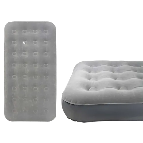 Wildtrak Twin Coil Beam Flocked Airbed 188 X 99 X 23Cm King Single