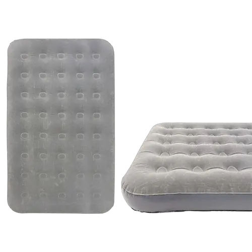 Wildtrak Double Coil Beam Flocked Airbed 191X137X23Cm Ac Cc3007