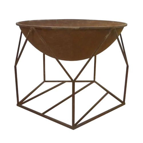 Wildtrak Fire Pit Rust 70Cm On Stand 70X70X55Cm
