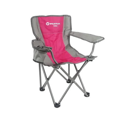 Wildtrak Kidz Camp Chair Pink 100Kg Wr 67X60X38Cm