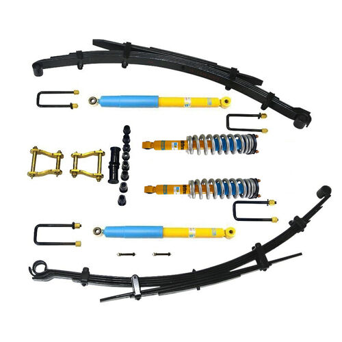 CalOffroad Platinum Series 4x4 Lift Kit Tour Pack, 2 INCH Lift, Front Coil (ExHvy Duty), Leaf Spring (Hvy Duty) to suit Mitsubishi Triton ML, MN