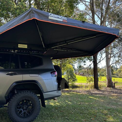 Campboss Boss Shadow 270 Standard Freestanding Awning With Zip Rooftop Tent Entry