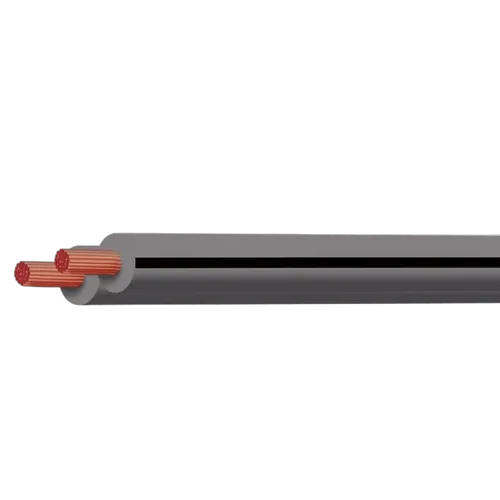 Grey/White 2mm Figure 8 Speaker 50M Twin Core (Spooled Length)