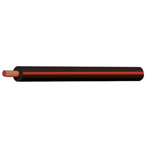 Black/Red 3mm Trace Single Core 100M (Spooled Length)