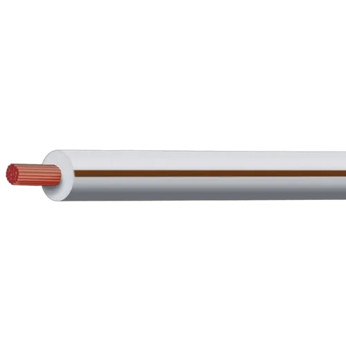 White/Brown 3mm Trace Single Core 100M (Spooled Length)