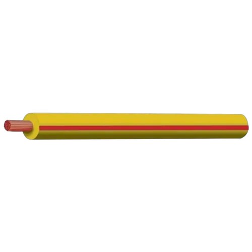 Yellow/Red 3mm Trace Single Core Core 100M (Spooled Length)