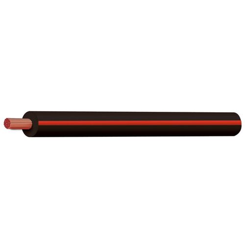 Black/Red 3mm Trace Single Core (Sold Per Metre)