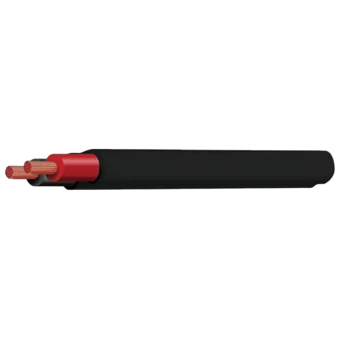 Black/Red 3mm Twin Core 500M Twin Sheath (Spooled Length)