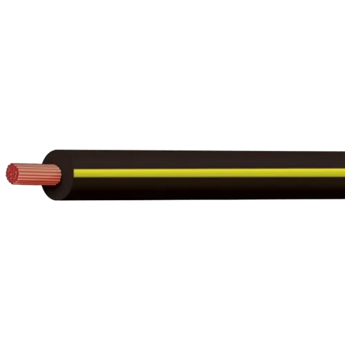 Black/Yellow 4mm Trace Single Core 30M (Spooled Length)
