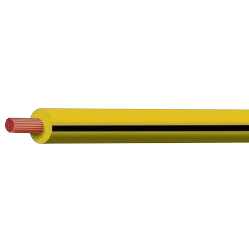 Yellow/Black 4mm Trace Single Core 30M (Spooled Length)