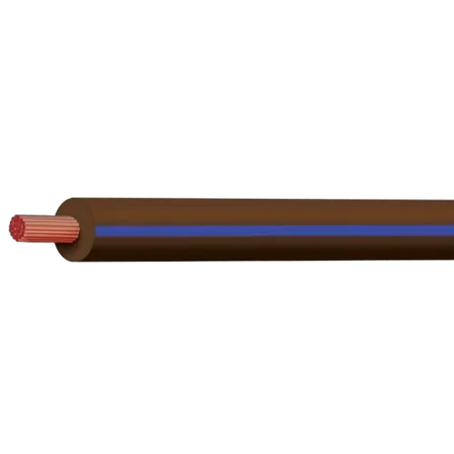 Brown/Blue 4mm Single Core 100M (Spooled Length)