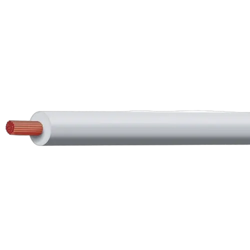White 4mm Single Core 100M (Spooled Length)