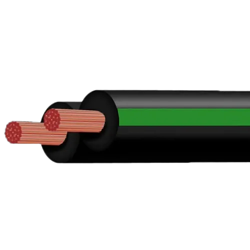 Black/Green 4mm Figure 8 100M Twin Core (Spooled Length)