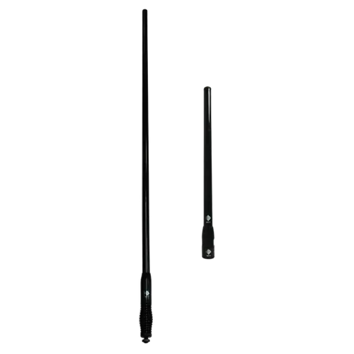 RFI UHF CB 5dBi Collinear Antenna (477 MHz); 5m FME(F), UHF(M) Adaptor + CDQ3000 - Black