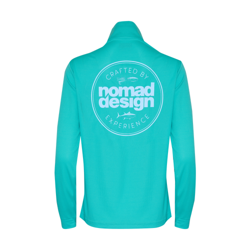 Nomad Design Collared Fishing Jersey Womens Classic Squid - Sea Green - 16