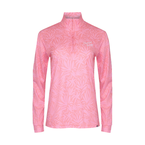 Nomad Design Collared Fishing Jersey Womens Luguna - Coral - 16