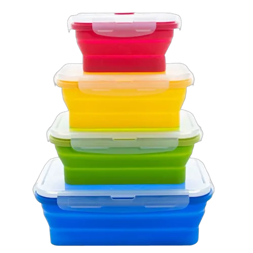 Supex Collapsible Rectangle Containers 4PK
