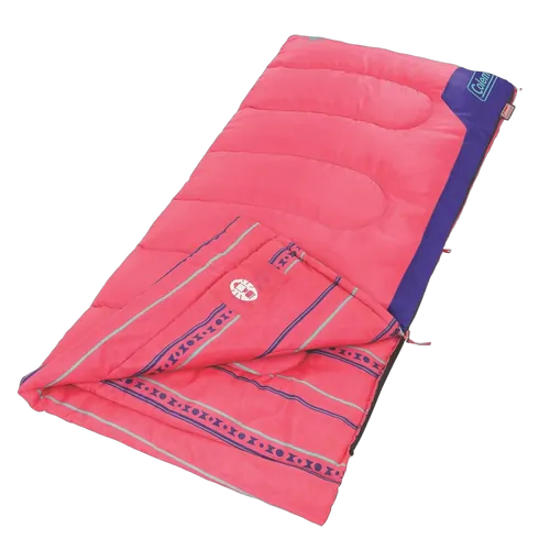 Coleman Sleeping Bag Youth (+10°C Temperature Rating - Pink/Purple)
