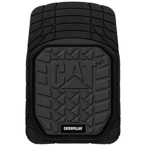 Caterpillar Heavy Duty Rubber Floor Mats Set Of 2 Front Black
