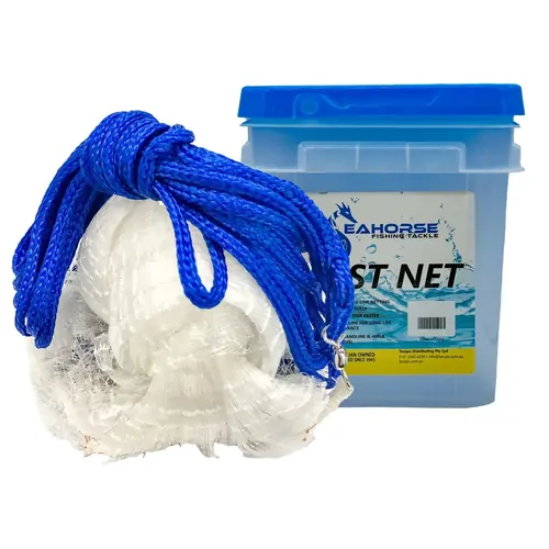 Seahorse 10ft Bottom Pocket - Mono Cast Net Mono With 3/4" Mesh